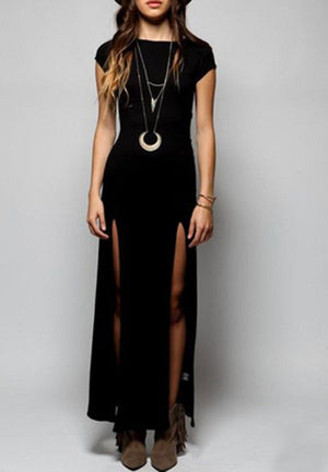 LYNNETTE short sleeve prom dress