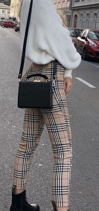 casual plaid pants