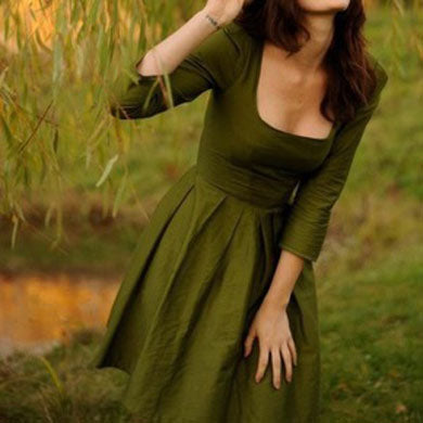 PAULINE short satin dress