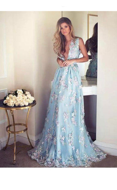 DONNA flower maxi dress