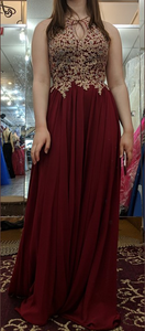 SELMA halter backless prom dress