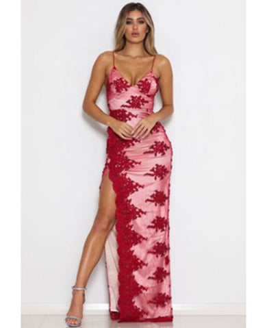 FANNY formal high split dress