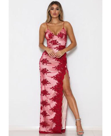 FANNY formal high split dress