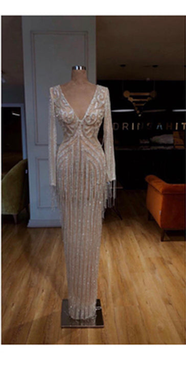 MARJORIE glitter prom dress