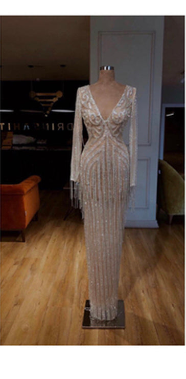 MARJORIE glitter prom dress