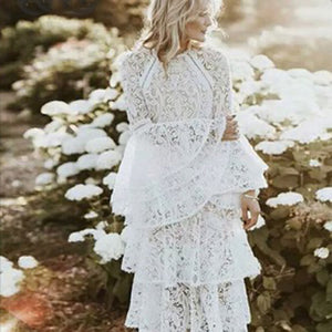 MABLE flare lace dress