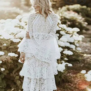 MABLE flare lace dress