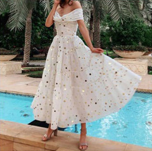 CLAUDIA off shoulder beauty dress