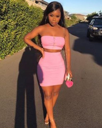 velvet two piece set