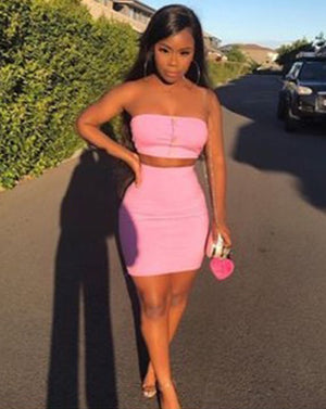 velvet two piece set
