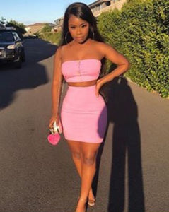 velvet two piece set