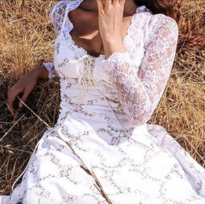 AMALIA  floral lace dress