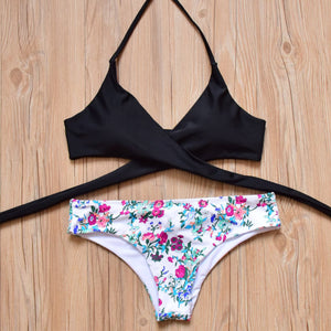 Cross Bandage Bathing Suit